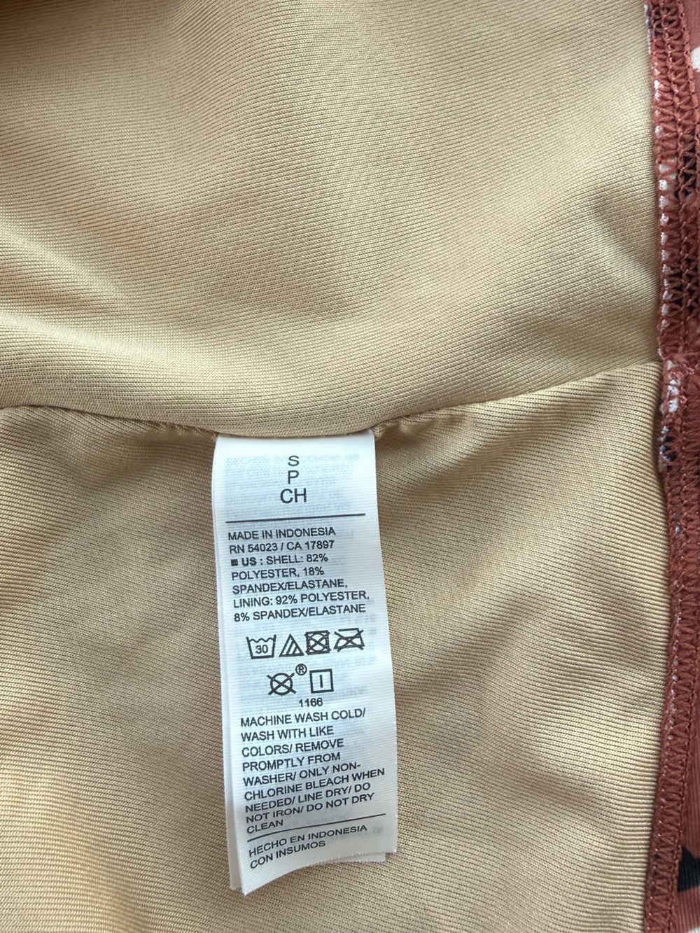 Old Navy Rust Leopard Ruffle V-Neck Tankini - Picture 6 of 6